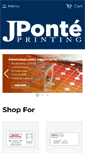 Mobile Screenshot of jponteprinting.com