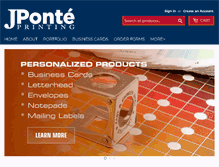 Tablet Screenshot of jponteprinting.com